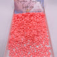 Coral Neon Glass Rhinestones