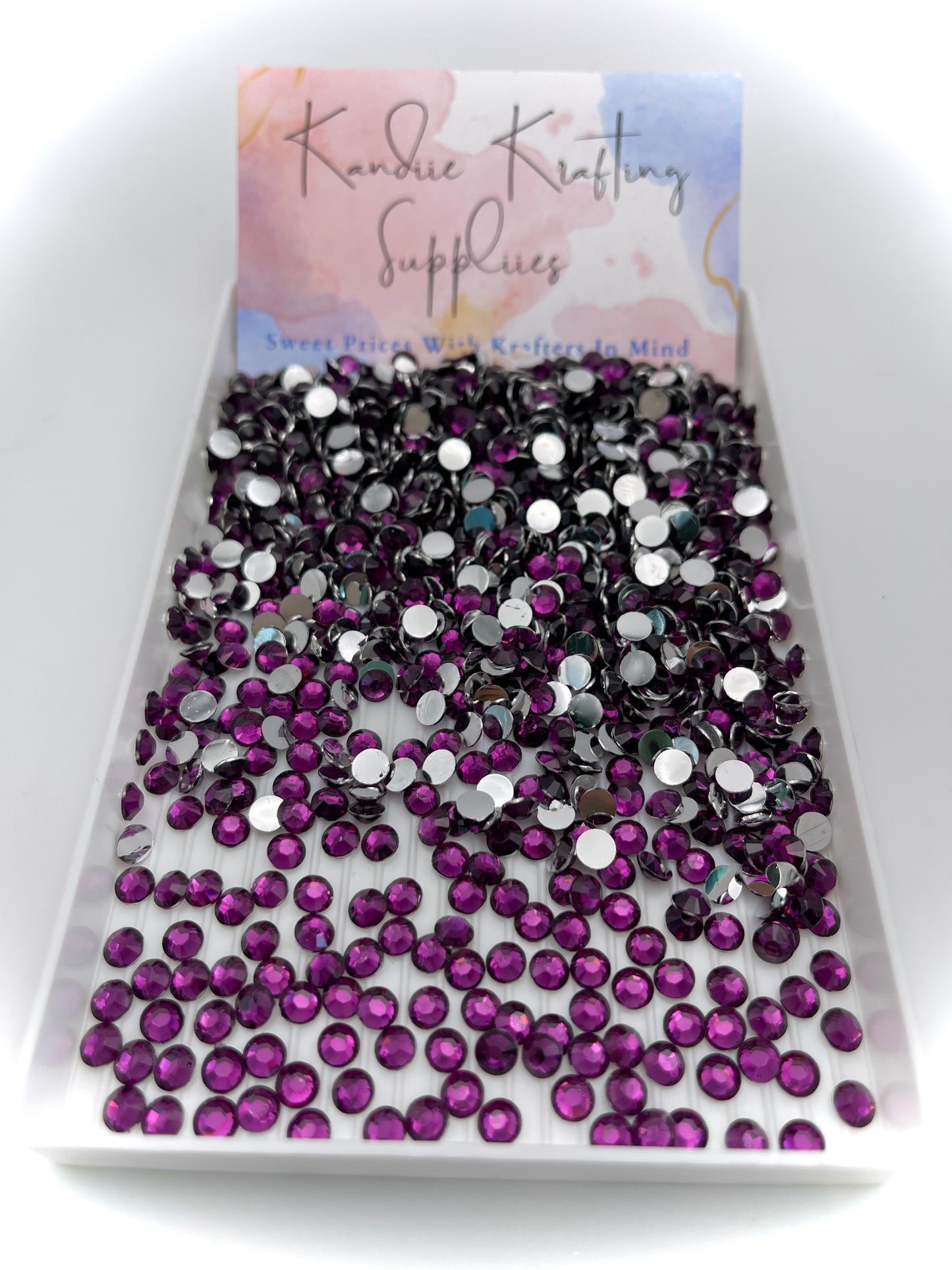 Deep Purple Resin Rhinestones