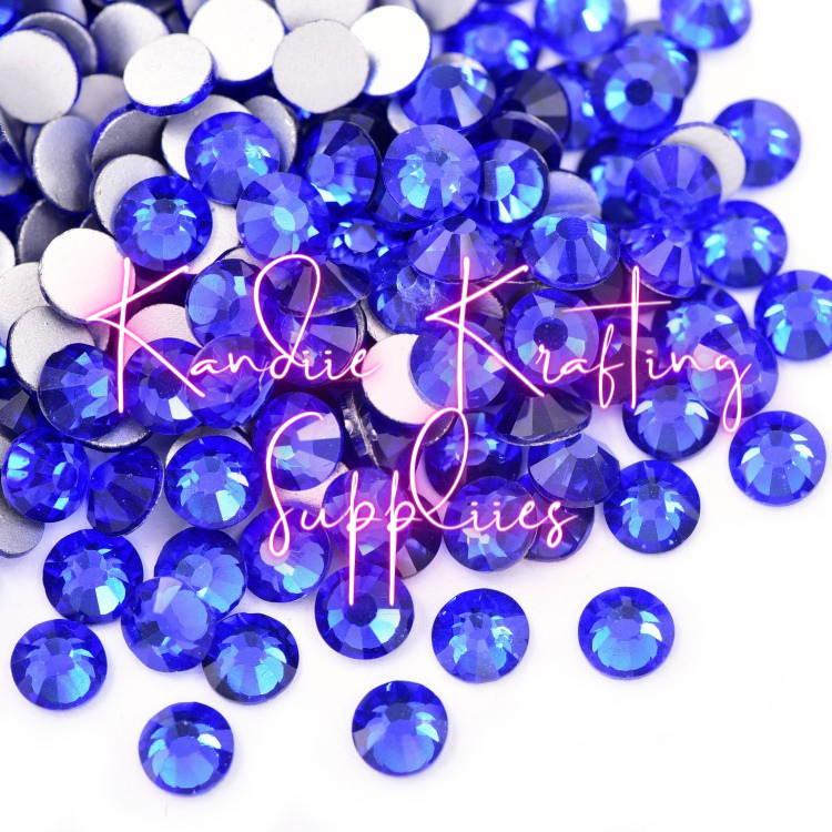 Sapphire Glass Rhinestones