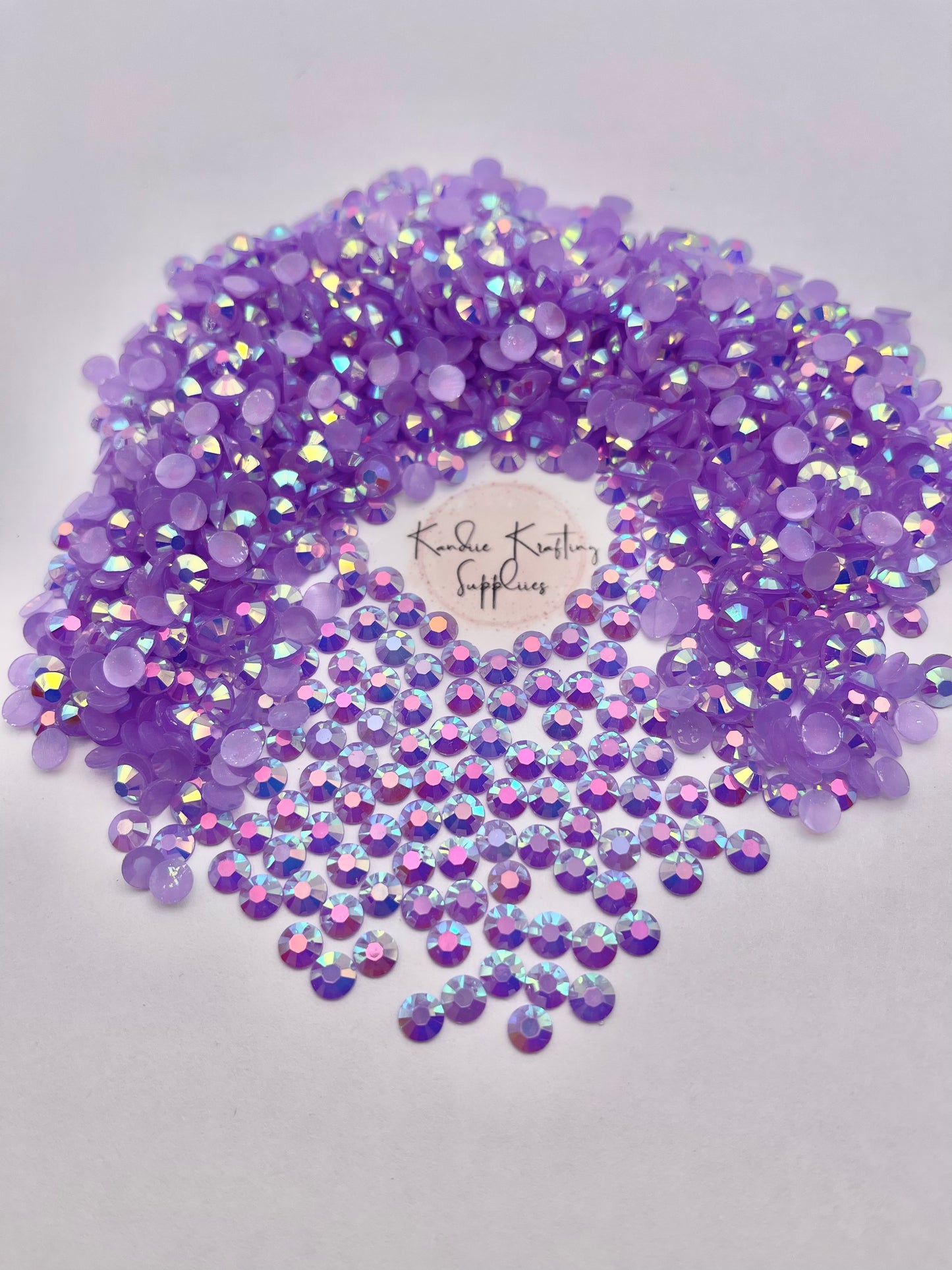 Light Amethyst AB Jelly Resin Rhinestones