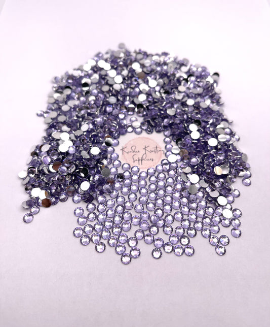 Light Amethyst Resin Rhinestones