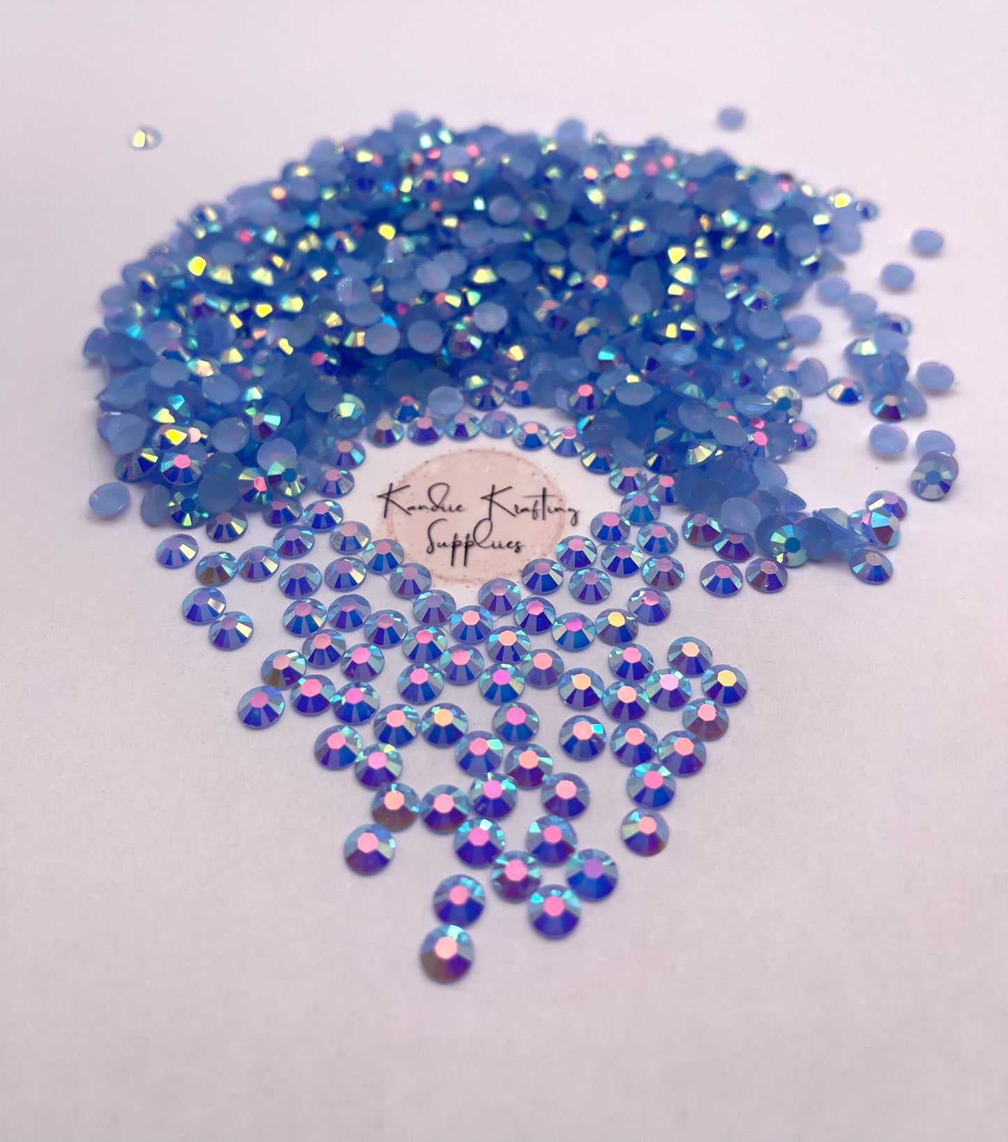 Light Sapphire AB Jelly Resin Rhinestones