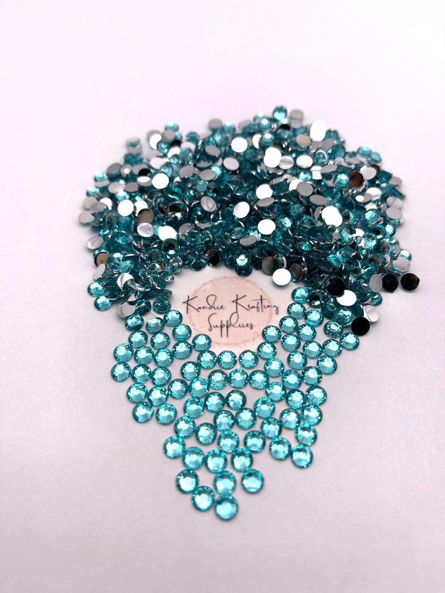 Light Aquamarine Resin Rhinestones