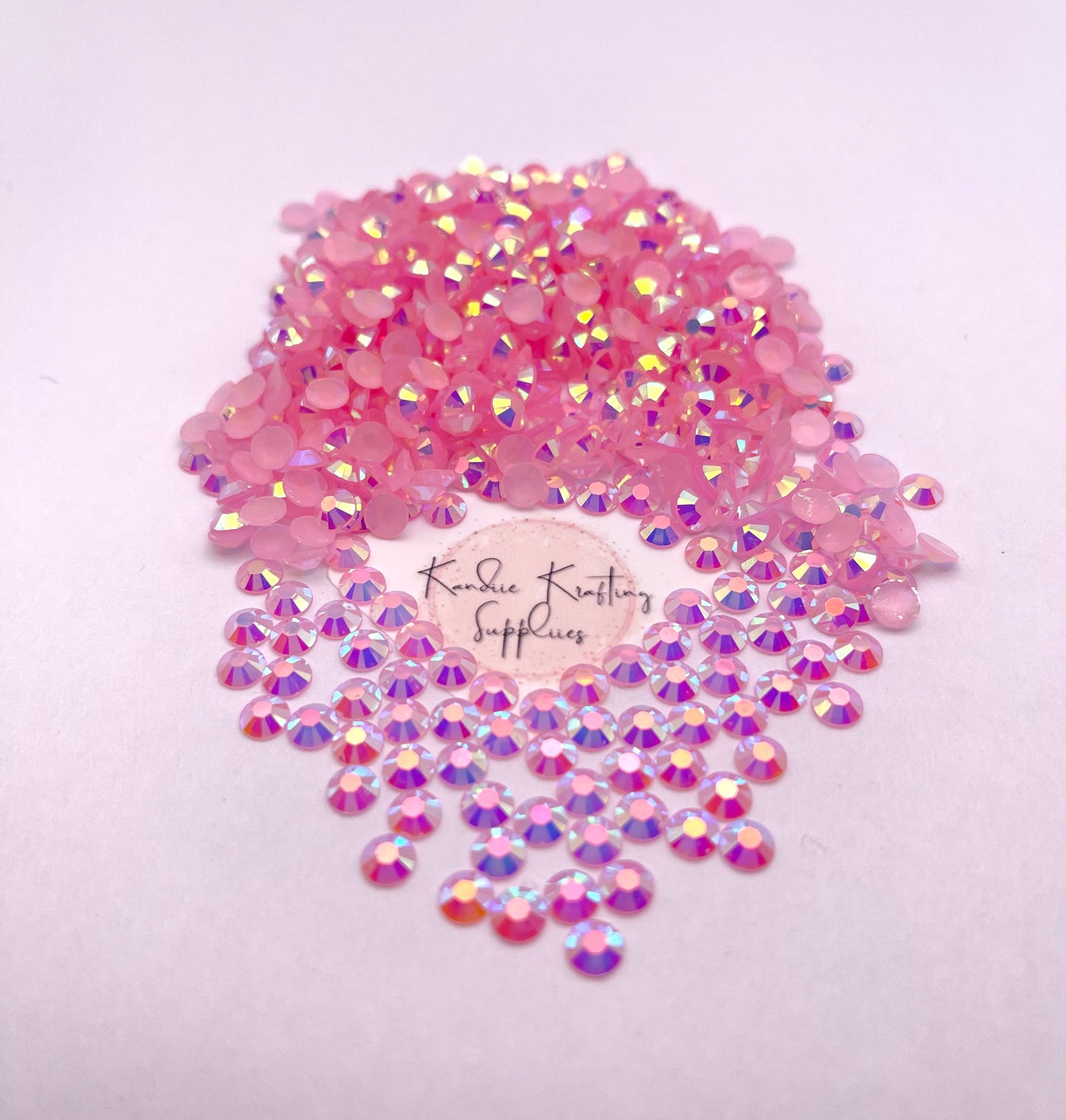 Light Pink AB Jelly Resin Rhinestones