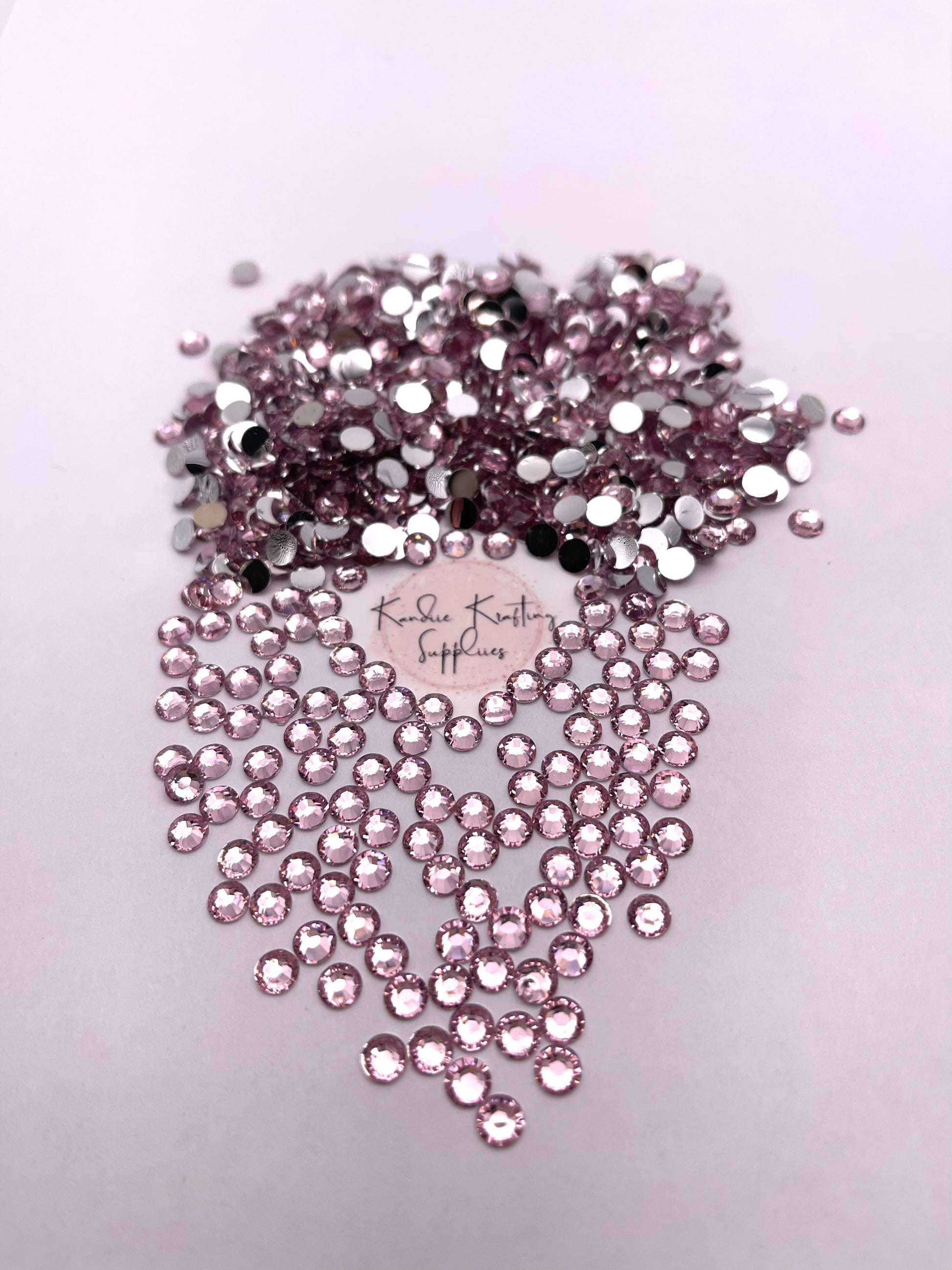 Light Pink Rhinestone Light Pink Resin Rhinestones – Kandiie Krafting Suppliies