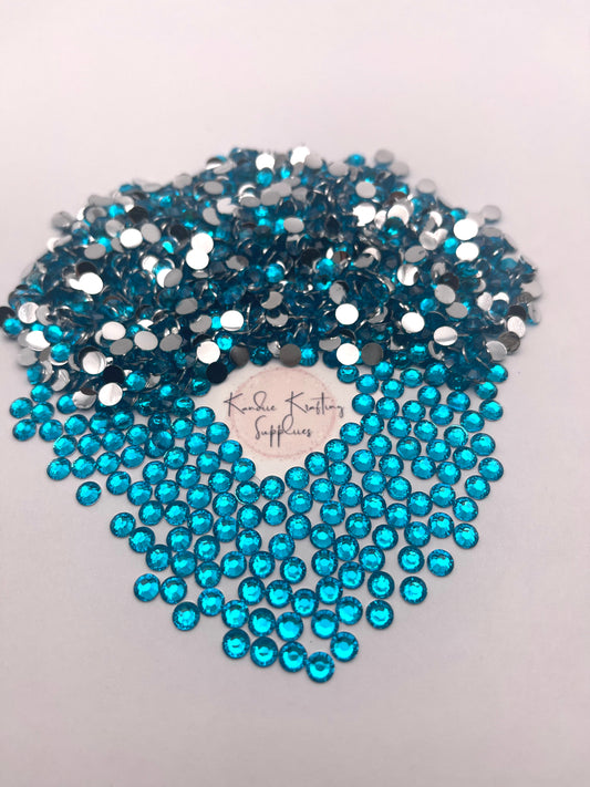 Capri Blue Resin Rhinestones