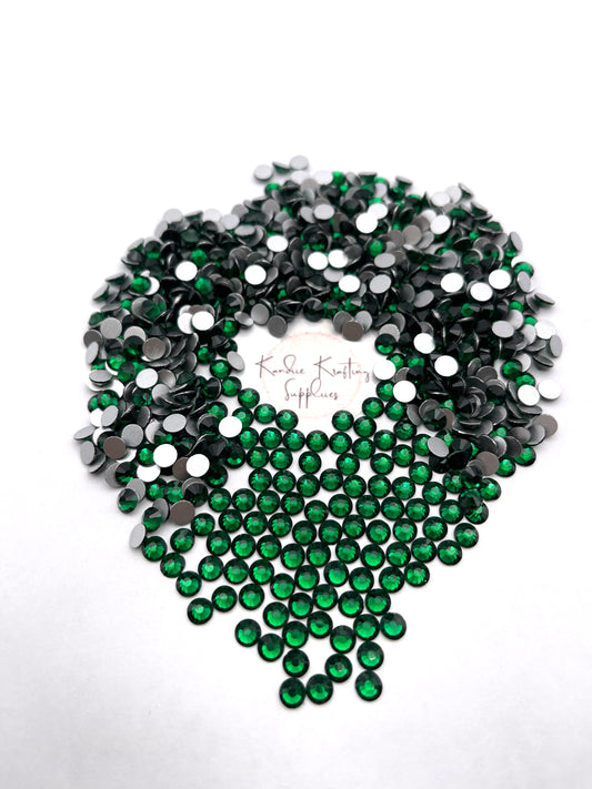 Emerald Glass Rhinestones