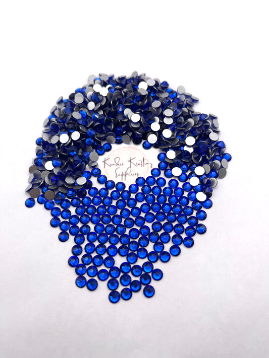 Sapphire Glass Rhinestones