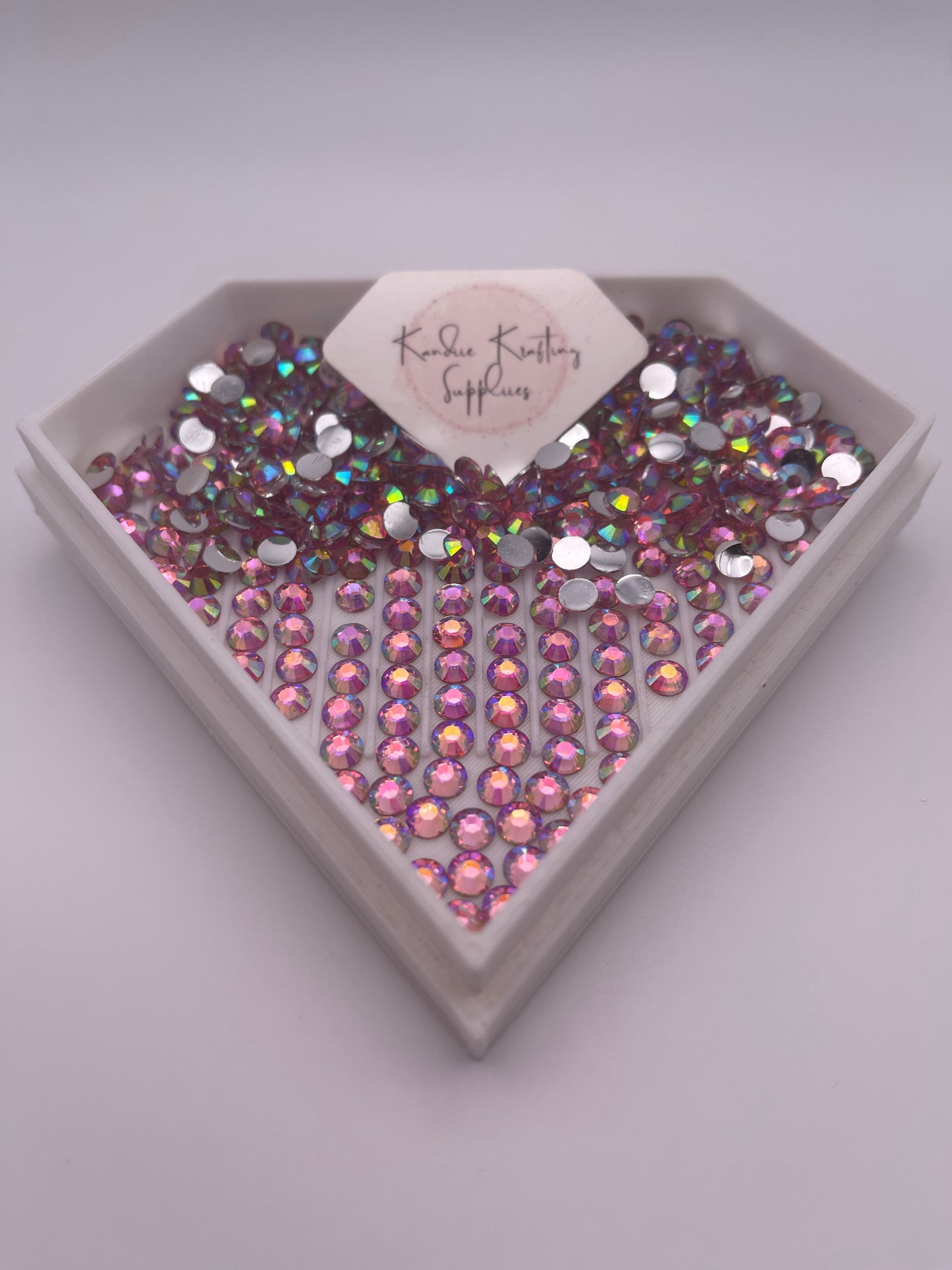 Dark Pink AB Resin Rhinestones