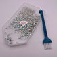 Transparent Rhinestone Tray With Brush