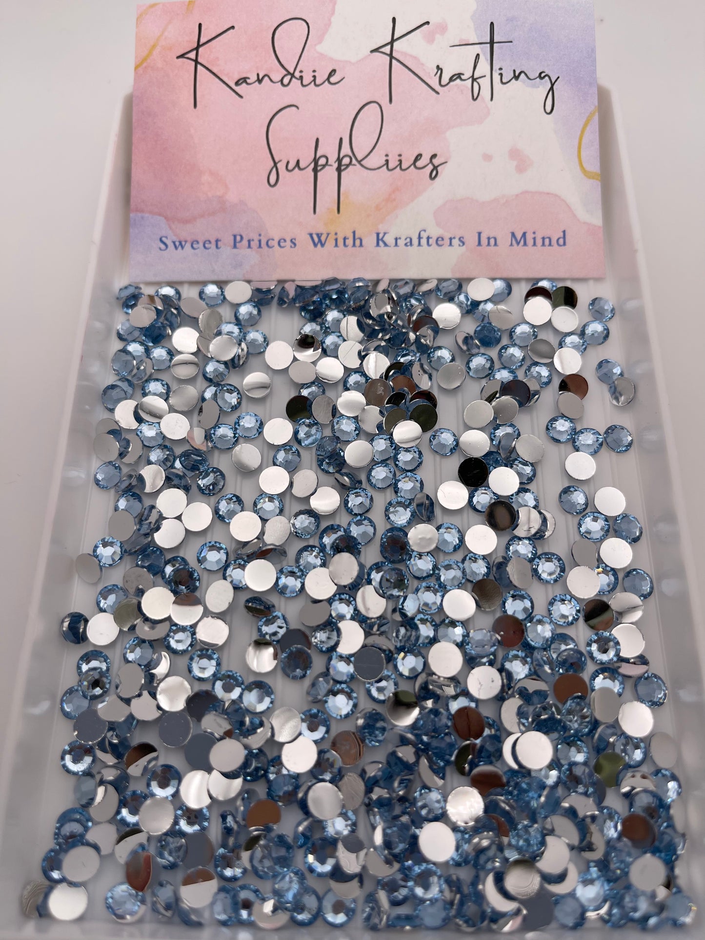 Light Sapphire Resin Rhinestones