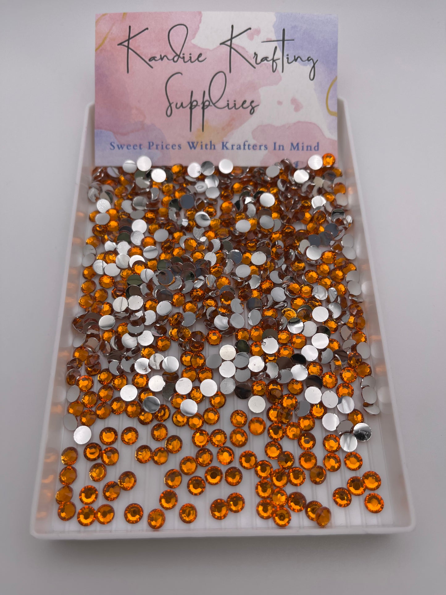 Orange Resin Rhinestones