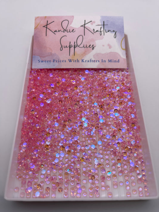 Light Pink Aurora Resin Rhinestones