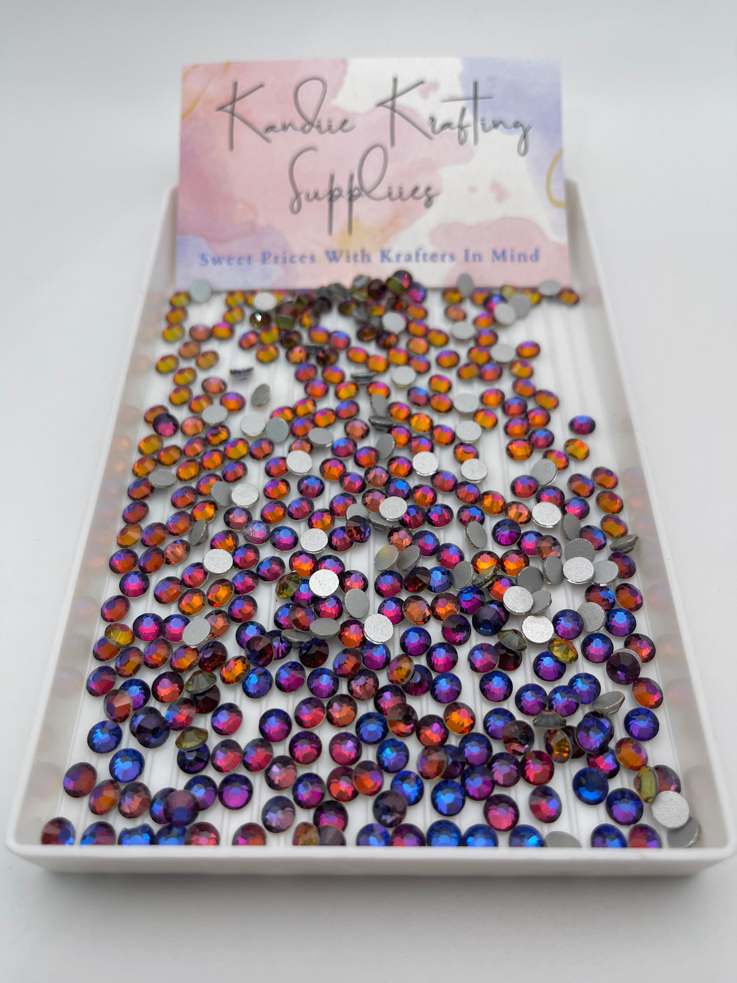 Blue Volcano Glass Rhinestones